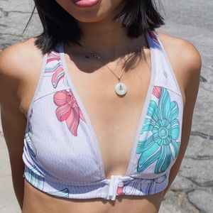Lululemon Floral Grey Bra Top
